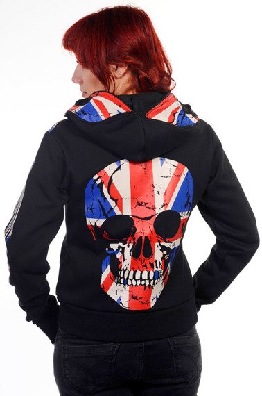 bluza damska BANNED - UNION JACK SKELETON