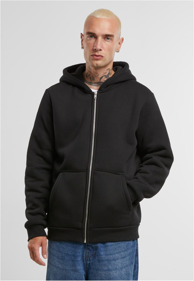 bluza ocieplana BONDED SHERPA ZIP HOODY, black