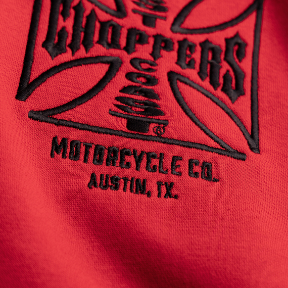 bluza rozpinana WEST COAST CHOPPERS - AUSTIN.TX red