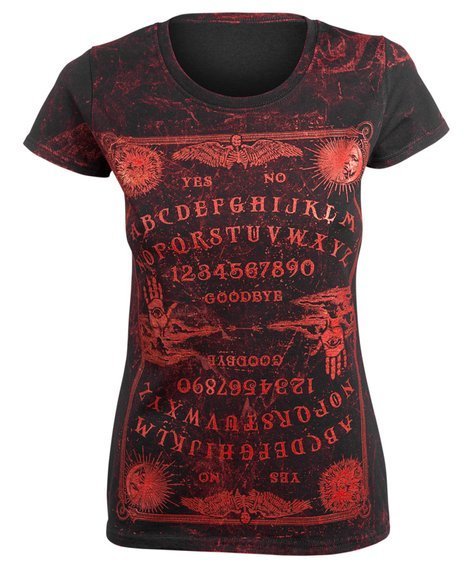 bluzka damska AMENOMEN - OUIJA 3 (OMEN114DA ALLPRINT RED)