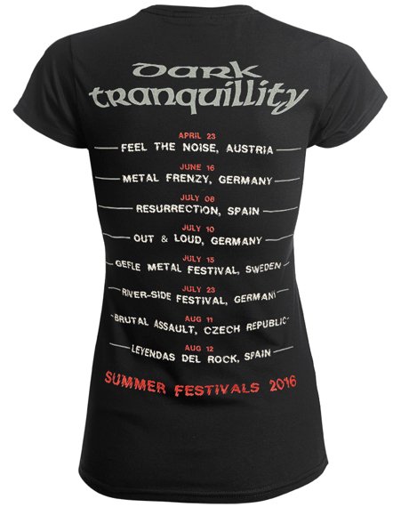 bluzka damska DARK TRANQUILLITY - FESTIVALS 2016