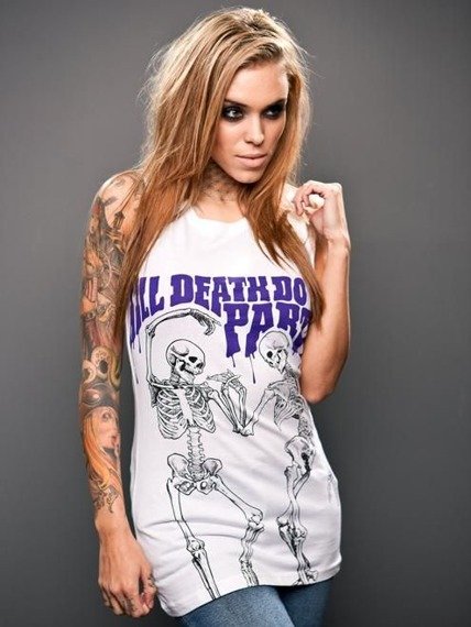 bluzka damska DISTURBIA - TILL DEATH VEST DRESS