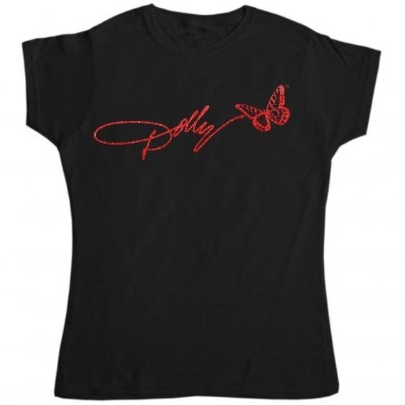 bluzka damska DOLLY PARTON - GLITTER LOGO