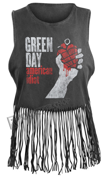 bluzka damska GREEN DAY - AMERICAN IDIOT VINTAGE, na ramiączkach