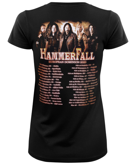 bluzka damska HAMMERFALL - DOMINION WORLD TOUR