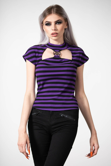 bluzka damska KILLSTAR - LAMIA (PURPLE)