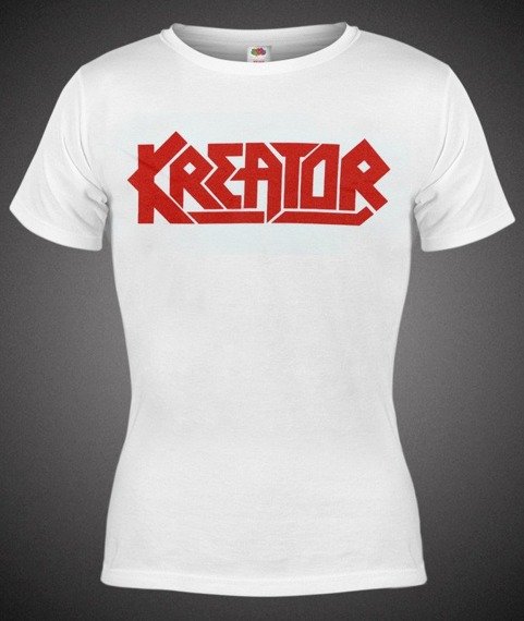 bluzka damska KREATOR - RED LOGO biała