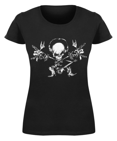 bluzka damska MANO CORNUTA ROCKING SKULL