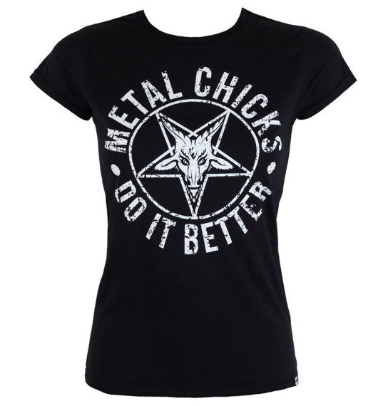 bluzka damska METAL CHICKS DO IT BETTER - PENTAGRAM