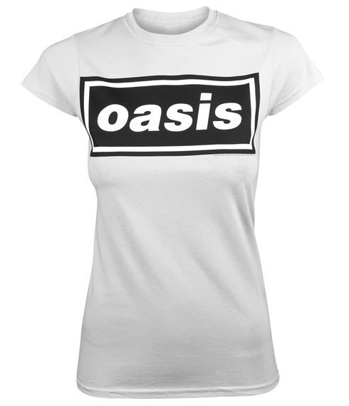 bluzka damska OASIS - DECCA LOGO white 