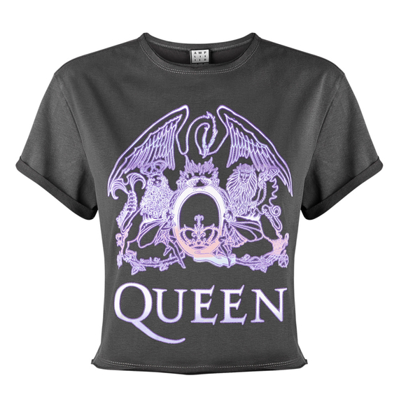 bluzka damska QUEEN - NEON SING, CROP TOP