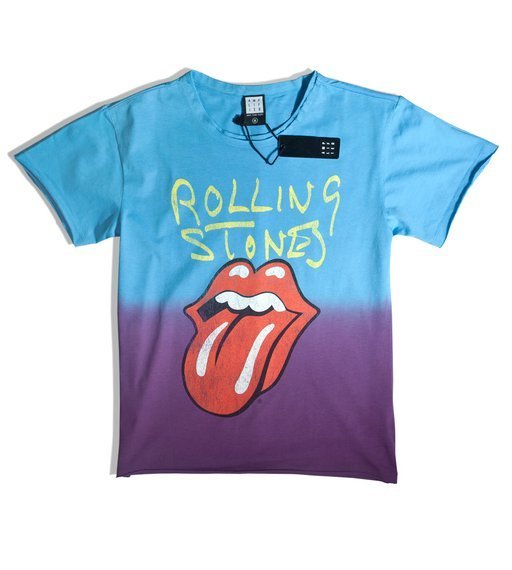 bluzka damska ROLLING STONES - TONGUE, barwiona