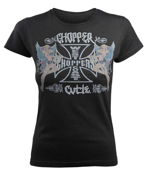 bluzka damska WEST COAST CHOPPERS - SIRENS (WCCTS127ZW) czarna