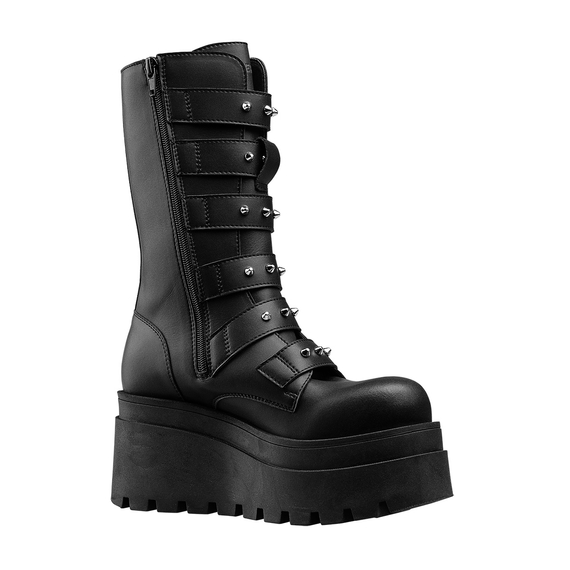 botki damskie ALTERCORE czarne (COMO VEGAN BLACK)