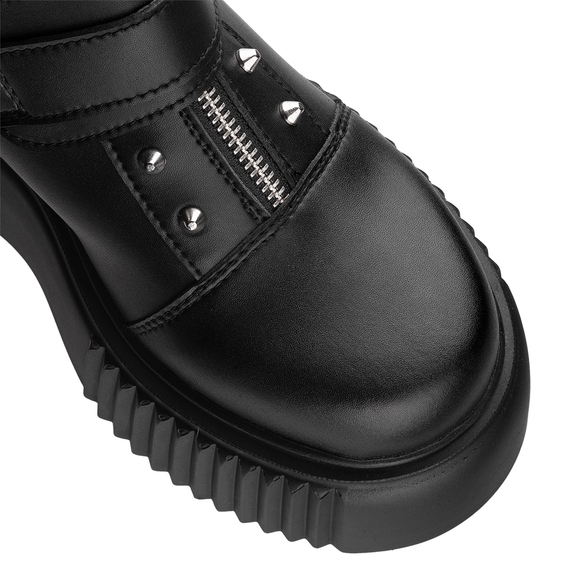 botki damskie ALTERCORE czarne (DENEB VEGAN BLACK)