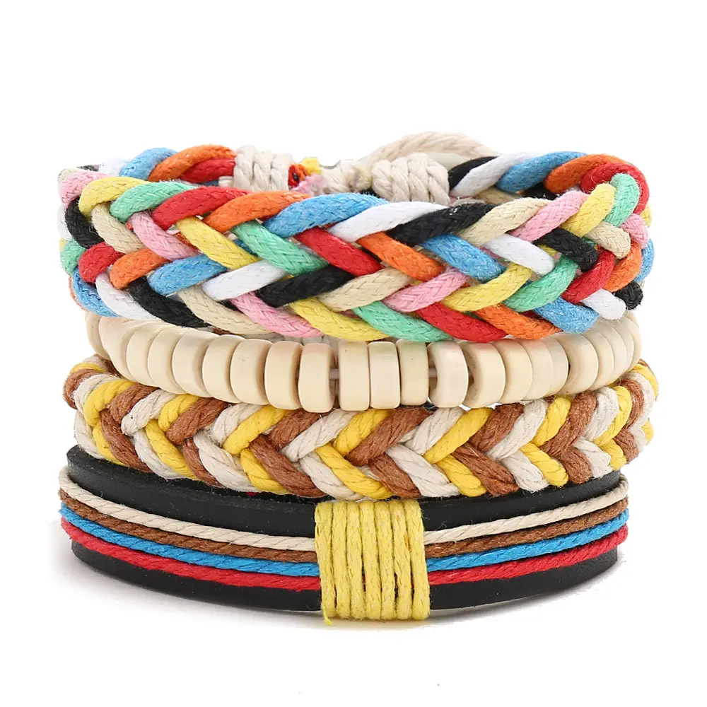 bransoletka BOHO MULTICOLOUR, zestaw 4 bransoletek