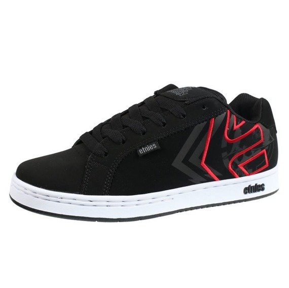 buty METAL MULISHA - ETNIES FADER BLACK WHITE RED