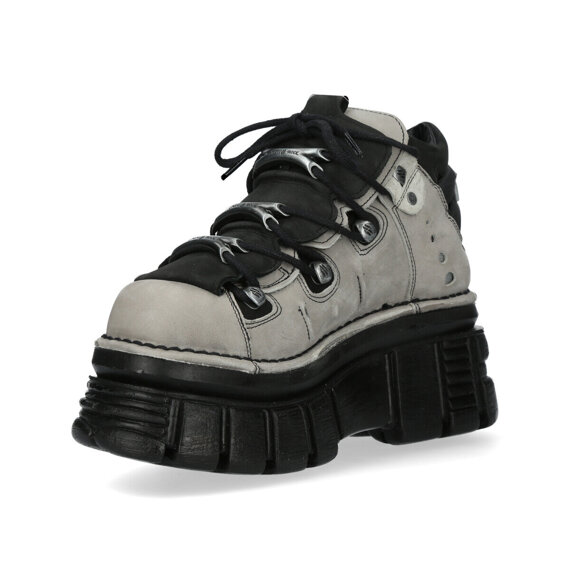 buty NEW ROCK ALASKA PERLA, NOBUCK NEGRO, TOWER NEGRO E14 + LATERAL [M-106-C96]