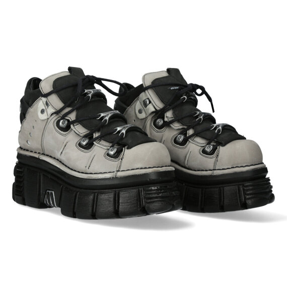 buty NEW ROCK ALASKA PERLA, NOBUCK NEGRO, TOWER NEGRO E14 + LATERAL [M-106-C96]