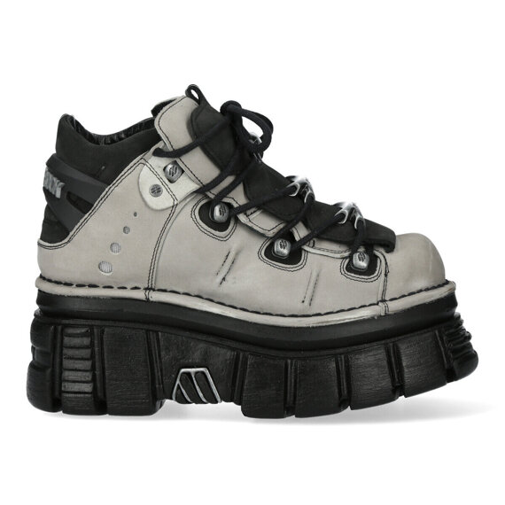 buty NEW ROCK ALASKA PERLA, NOBUCK NEGRO, TOWER NEGRO E14 + LATERAL [M-106-C96]