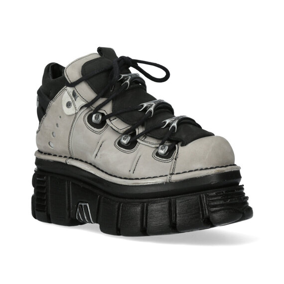 buty NEW ROCK ALASKA PERLA, NOBUCK NEGRO, TOWER NEGRO E14 + LATERAL [M-106-C96]