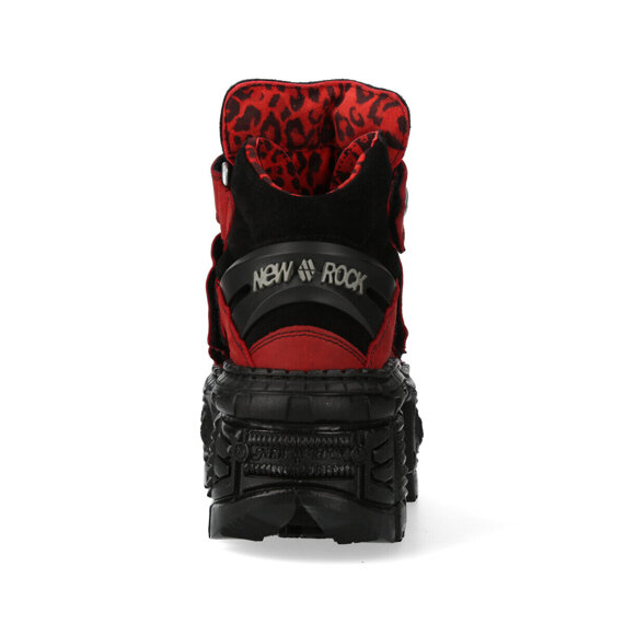 buty NEW ROCK ALASKA ROJO, ANTE NEGRO, TANK CASCO NEGRO sin herrajes [M-WALL285-S6]