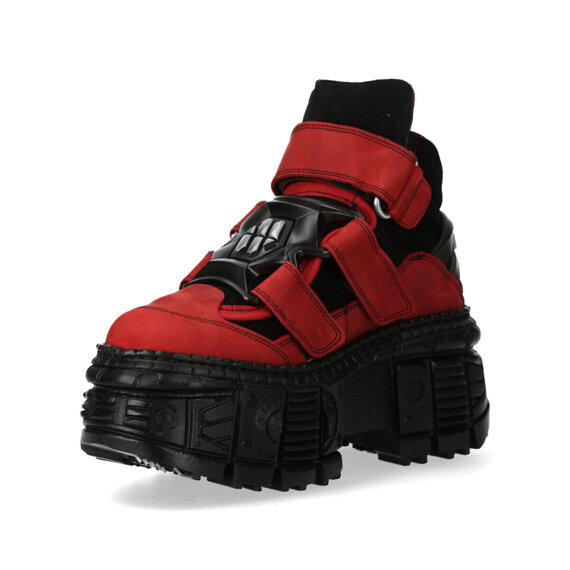 buty NEW ROCK ALASKA ROJO, ANTE NEGRO, TANK CASCO NEGRO sin herrajes [M-WALL285-S6]