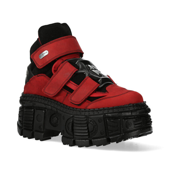 buty NEW ROCK ALASKA ROJO, ANTE NEGRO, TANK CASCO NEGRO sin herrajes [M-WALL285-S6]