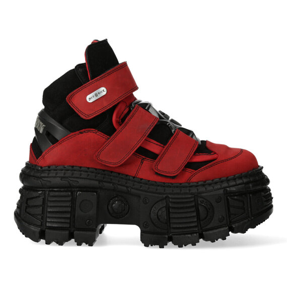 buty NEW ROCK ALASKA ROJO, ANTE NEGRO, TANK CASCO NEGRO sin herrajes [M-WALL285-S6]