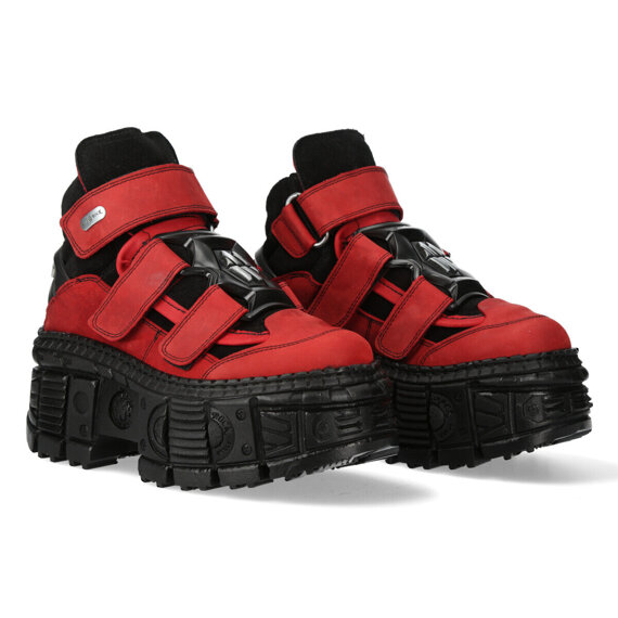 buty NEW ROCK ALASKA ROJO, ANTE NEGRO, TANK CASCO NEGRO sin herrajes [M-WALL285-S6]