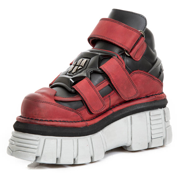 buty NEW ROCK ALASKA ROJO, ITALI NEGRO, TOWER PERLA LATERAL + E14 NEGRA [M.285-S39]