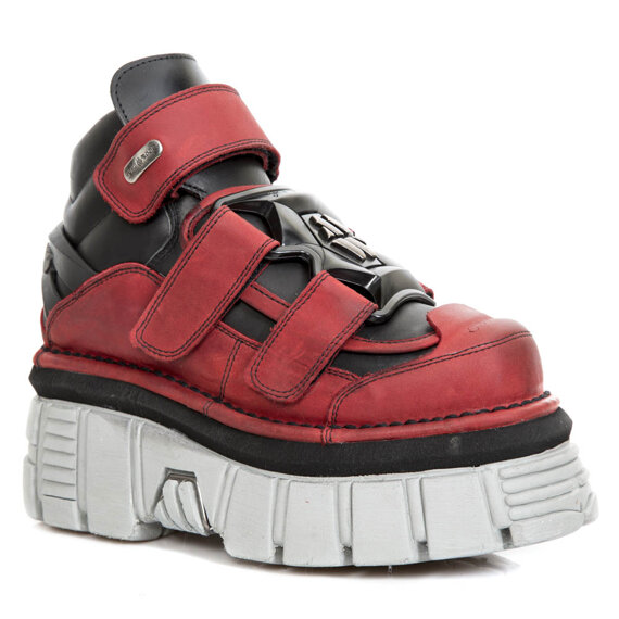 buty NEW ROCK ALASKA ROJO, ITALI NEGRO, TOWER PERLA LATERAL + E14 NEGRA [M.285-S39]