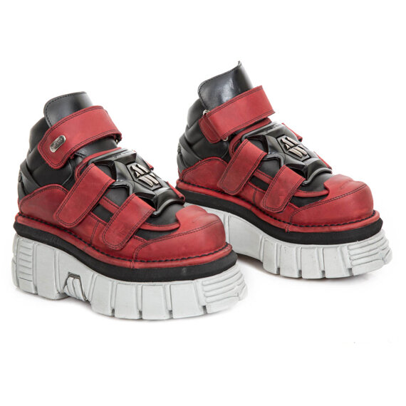 buty NEW ROCK ALASKA ROJO, ITALI NEGRO, TOWER PERLA LATERAL + E14 NEGRA [M.285-S39]