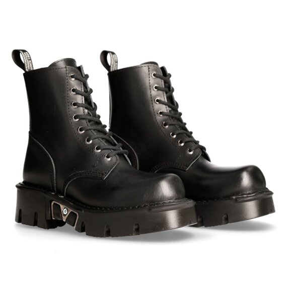 buty NEW ROCK ANILIN NEGRO, REACTOR NEGRO + LATERAL (SIN FORRO SIN CREMALLERA) HORMA MILI 959 [M-MILI084N-S3]