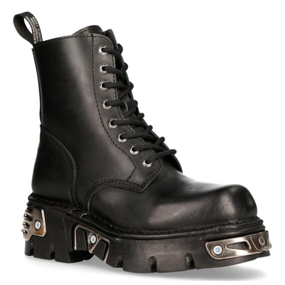 buty NEW ROCK ANILIN NEGRO, REACTOR NEGRO TOBERAS (SIN FORRO SIN CREMALLERA) [M.MILI084N-S4]