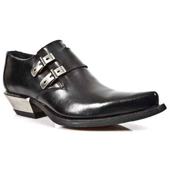 buty NEW ROCK ANTIK NEGRO, WEST NEGRO-ACERO TACON ACERO [7934-S1]