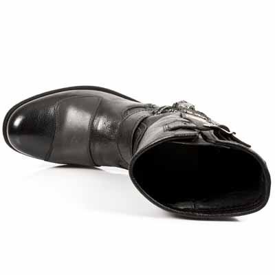 buty NEW ROCK BUFALO NEGRO, ITALI NEGRO, SUELA SPAY MIEL Hª BKT 710 M.GY07