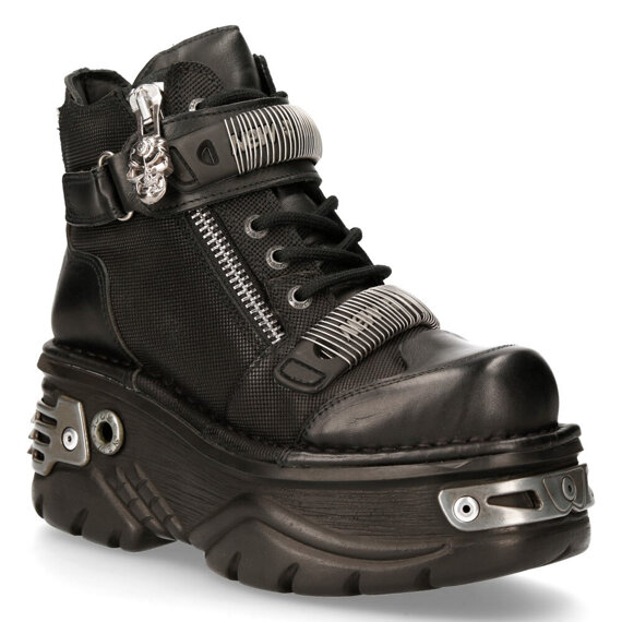 buty NEW ROCK CRUST NEGRO, ITALI NEGRO GRABADO DIAMANTE, TURBO N [M.1065-S1]