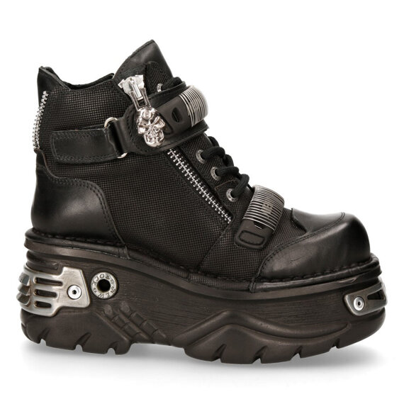 buty NEW ROCK CRUST NEGRO, ITALI NEGRO GRABADO DIAMANTE, TURBO N [M.1065-S1]