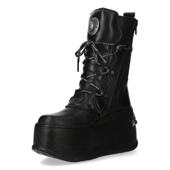 buty NEW ROCK CRUST NEGRO NEGRO, MARTE CASCO NEGRO + TALONERA 9039 [M-WALL373-C4]