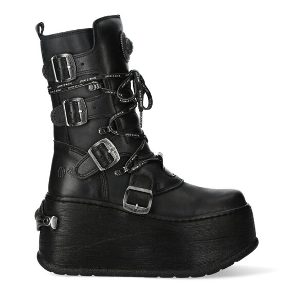 buty NEW ROCK CRUST NEGRO NEGRO, MARTE CASCO NEGRO + TALONERA 9039 [M-WALL373-C4]