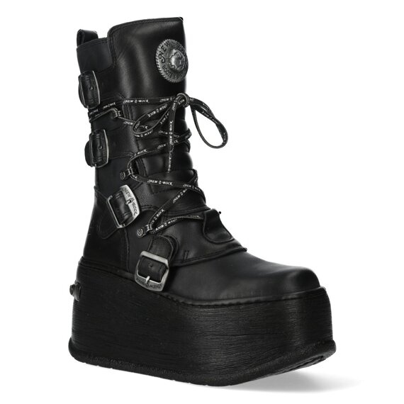 buty NEW ROCK CRUST NEGRO NEGRO, MARTE CASCO NEGRO + TALONERA 9039 [M-WALL373-C4]