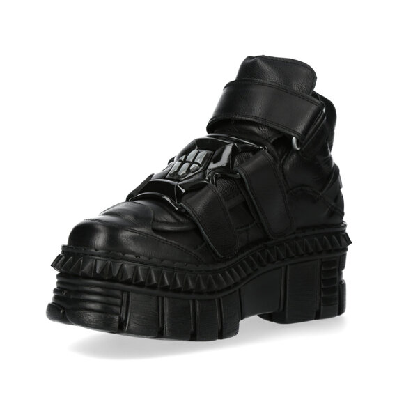 buty NEW ROCK CRUST NEGRO NEGRO, TOWER CASCO NEGRO + lateral + PICOS NEGRO [M-WALL285-S3]