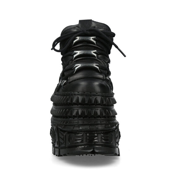 buty NEW ROCK CRUST NEGRO, NOMADA NEGRO TANK CASCO NEGRO + 2 ENTRESUELA PICOS NEGRO sin herrajes [M-WALL106-S11]