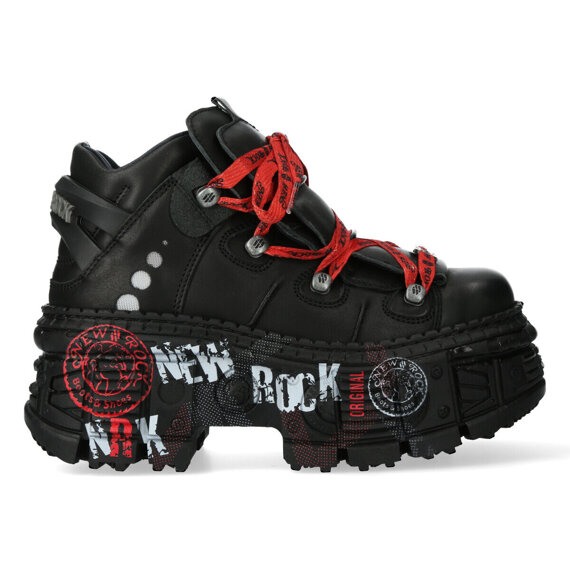 buty NEW ROCK CRUST NEGRO, TANK CASCO NEGRO PRINT 1 [M-WALL106-C9]