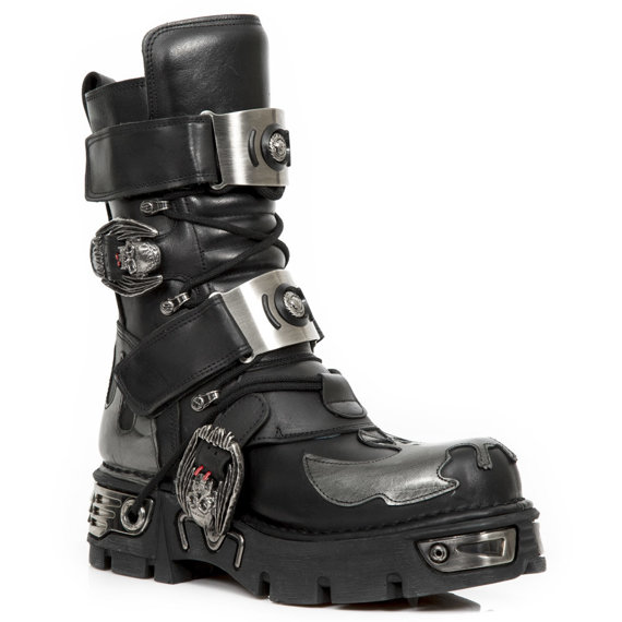 buty NEW ROCK ITALI NEGRO, FLORENTIC ACERO, NEW REACTOR  M.195 S2