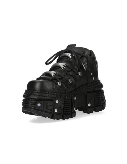 buty NEW ROCK ITALI NEGRO GRUESO, TANK CASCO NEGRO TORNILLOS CINCADO POZI 4,0X20 [M-OVERZTANK106-C1]