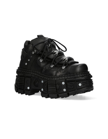 buty NEW ROCK ITALI NEGRO GRUESO, TANK CASCO NEGRO TORNILLOS CINCADO POZI 4,0X20 [M-OVERZTANK106-C1]