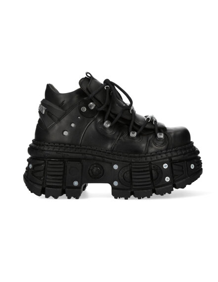 buty NEW ROCK ITALI NEGRO GRUESO, TANK CASCO NEGRO TORNILLOS CINCADO POZI 4,0X20 [M-OVERZTANK106-C1]