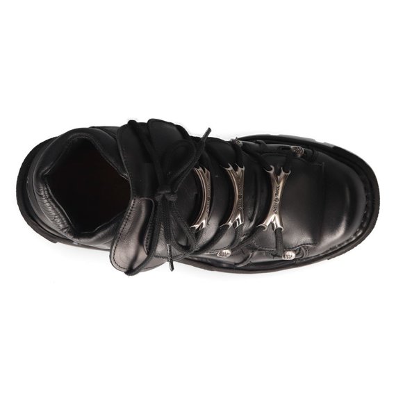 buty NEW ROCK ITALI NEGRO, NOMADA NEGRO, REACTOR NEGRO PU SIN HERRAJES [M-106-C120]